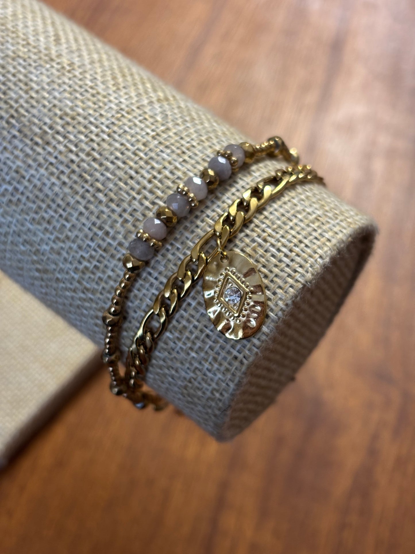 Double bracelet Jade