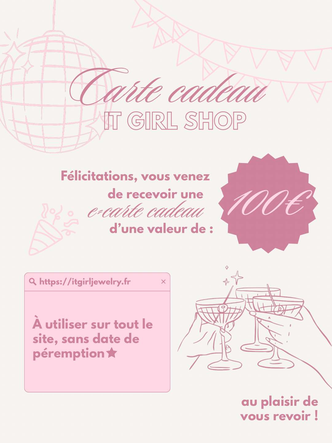 E-carte cadeau It Girl Jewelry