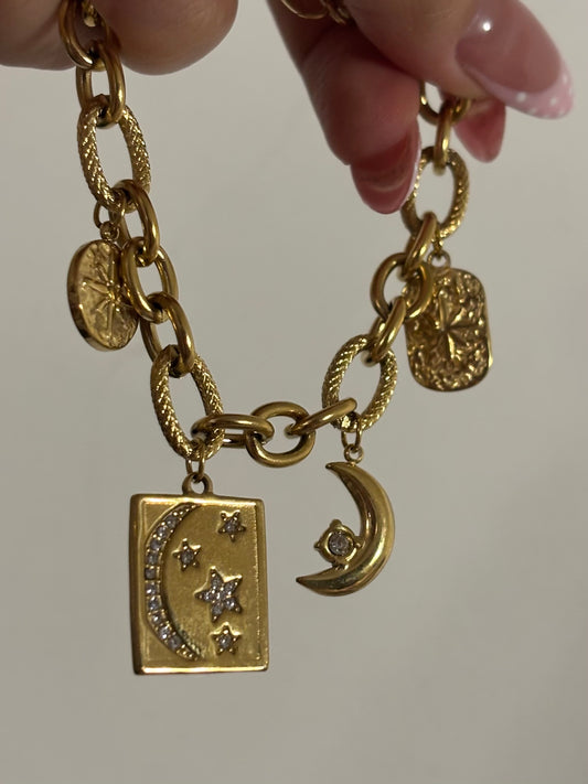Bracelet breloque Luna