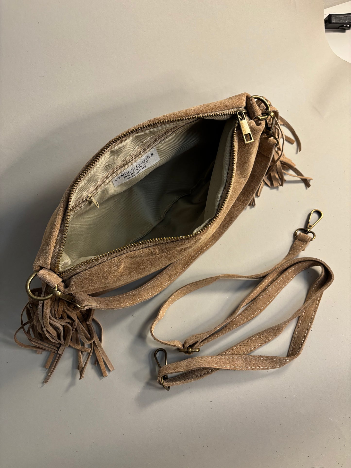 Sac Clémence cuir suède