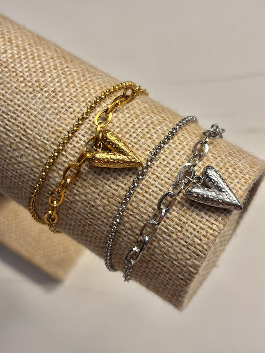 Double bracelet Rose
