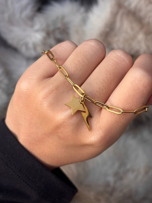 Bracelet Nawar (éclair & étoile)