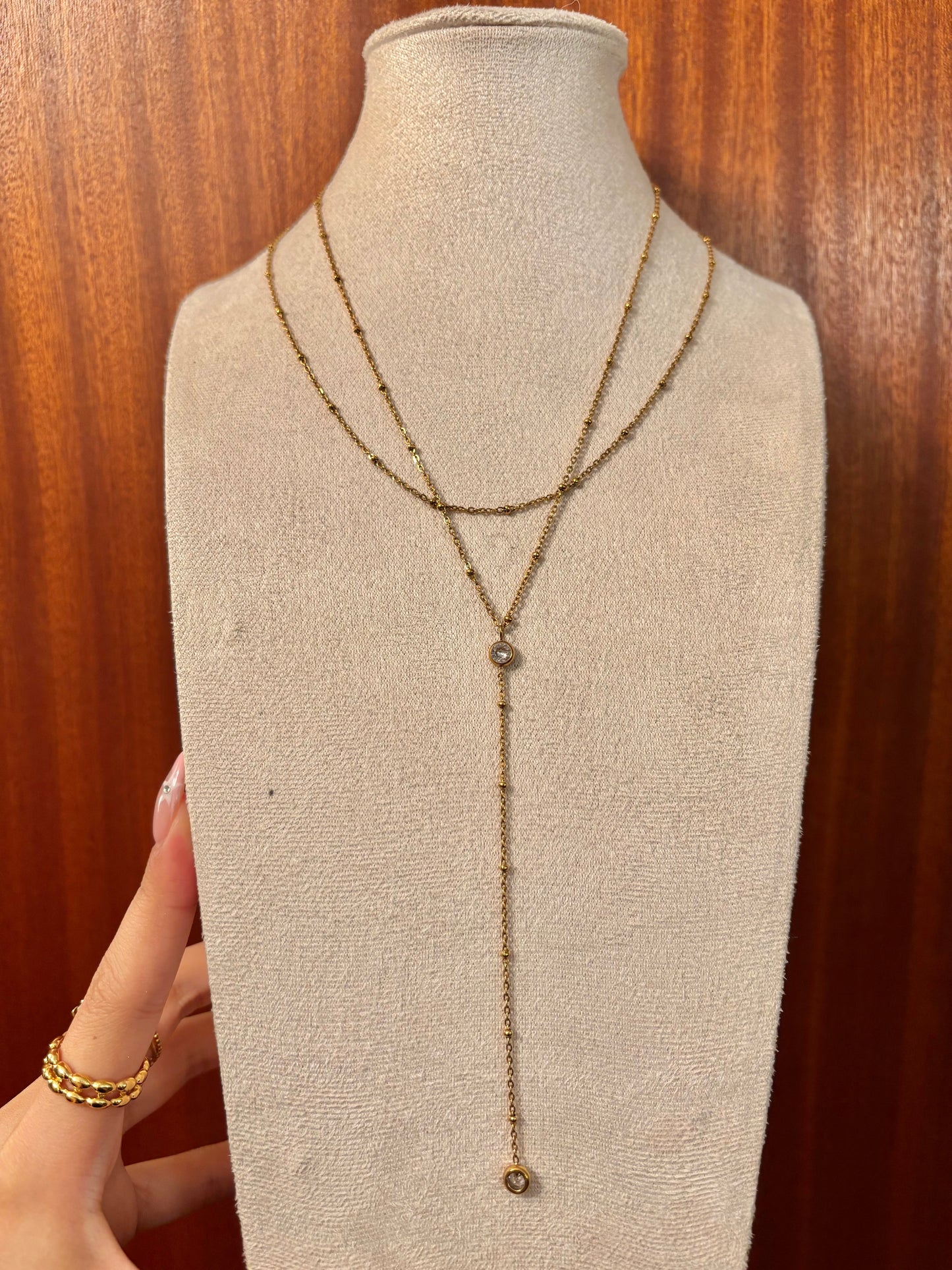 Double Amber Necklace